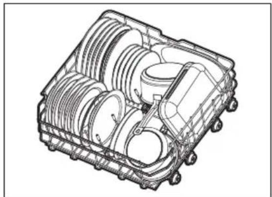 AEG GI7235B2SZ - Exemples de chargement d'un lave-vaisselle - 1