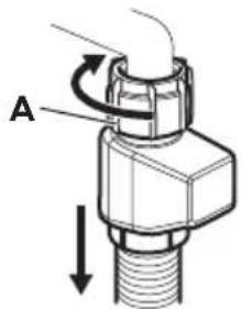 AEG NG92IA10TK - Het toevoerslangfilter reinigen - 1