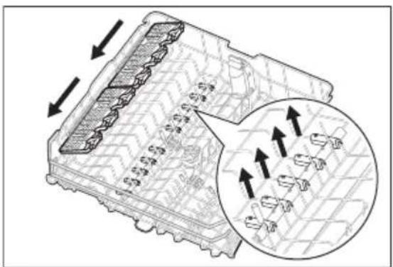 AEG NG87IC20SK - Accessoires verwijderen - 1