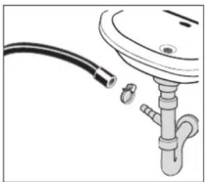 DOMO DO95102WM - CONNECTING THE DRAIN HOSE - 2