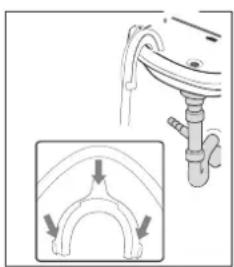 DOMO DO95102WM - CONNECTING THE DRAIN HOSE - 4
