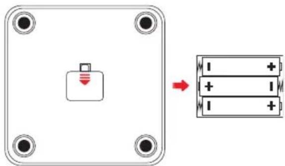 DOMO DO9305W - INSERIMENTO DELLE BATTERIE - 1