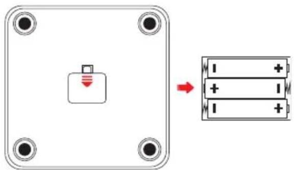 DOMO DO9305W - BATTERIEN EINSETZEN - 1