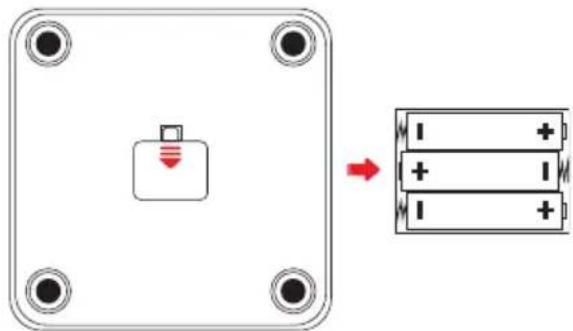 DOMO DO9305W - BATTERIJEN PLAATSEN - 1