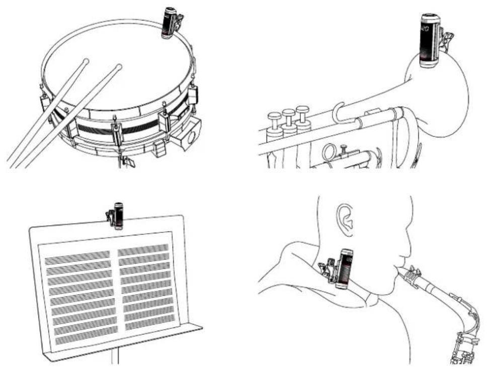 KORG MetroClip - Fixez le métronome sur votre instrument, partition ou col - 1