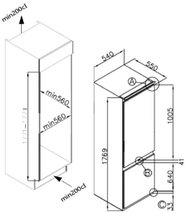 Frilec BERLIN279-E-NF-080E - Installation preparation - 1