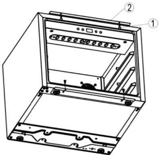 Frilec BERLINWSP2-41-012 - Installing the handle and reversing the door of wine cooler - 1