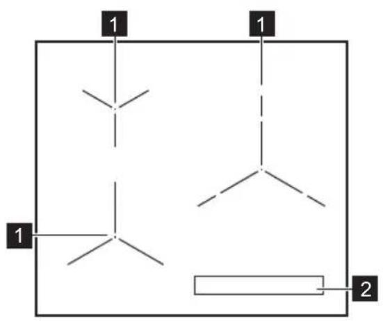 AEG TN63IV00CB - Agencement des zones de cuisson - 1