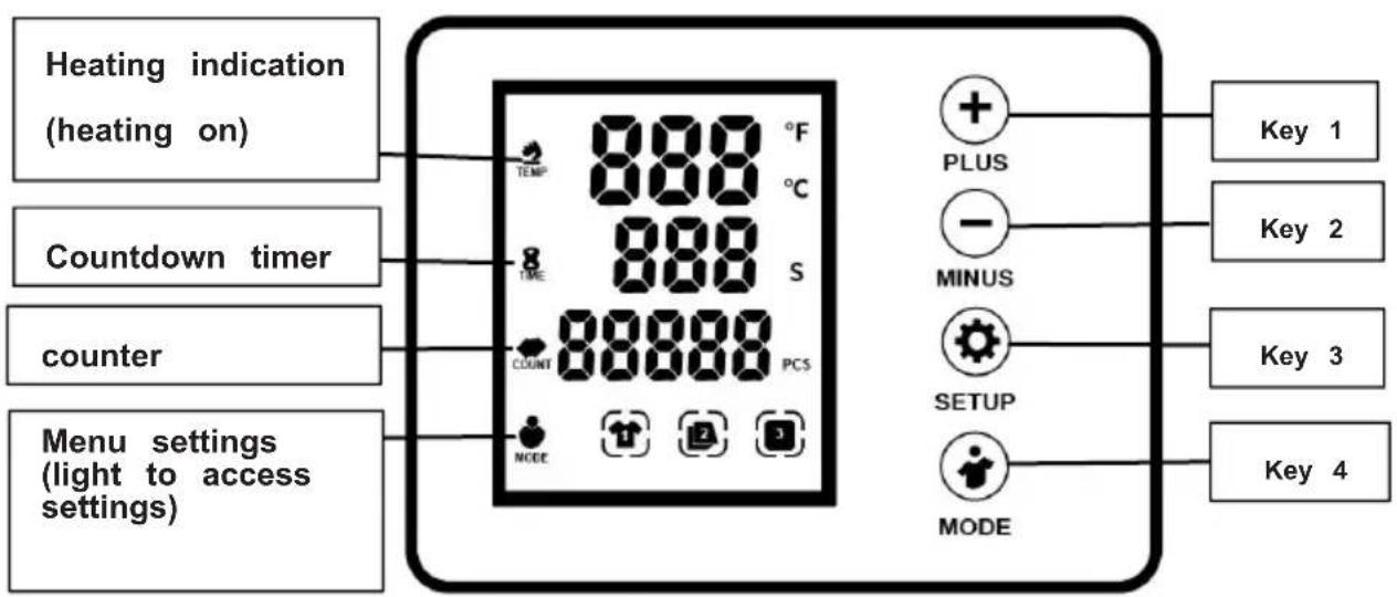 Vevor ZD-888 - OPERATION INTERFACE - 1