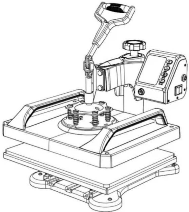 Vevor TL-FY8001 - Wärmepressmaschine - 1