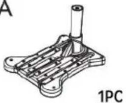Vevor TL-FY8001 - PARTS LIST - 1