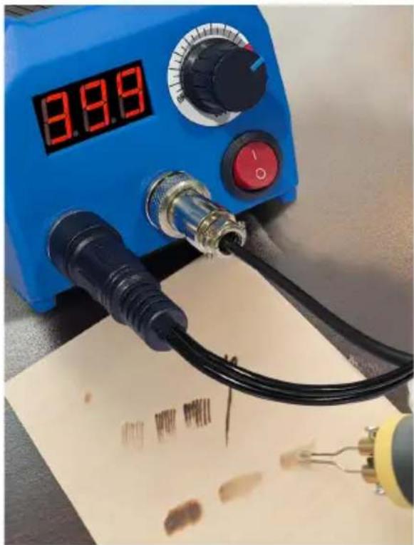 Vevor LH55 - Tips for using wood burning pen tips - 4