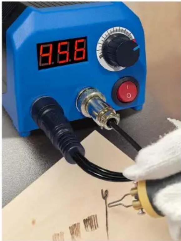 Vevor LH55 - Tips for using wood burning pen tips - 1
