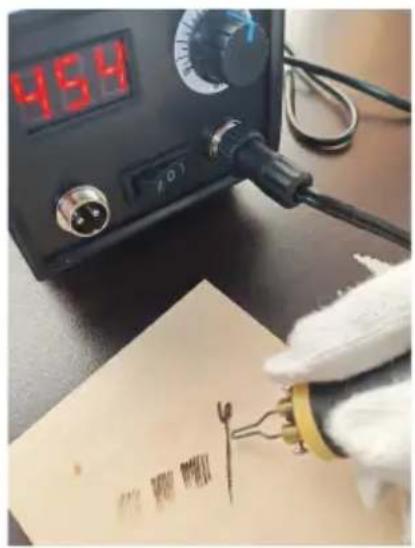 Vevor LH50 - Tips for using wood burning pen tips - 1