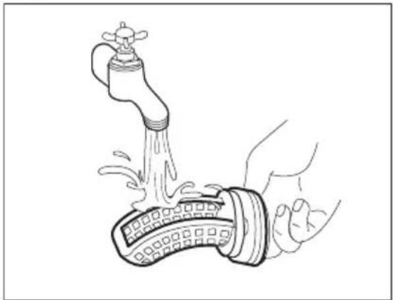 AEG LTX6G7210AM - Cleaning the drain filter - 3