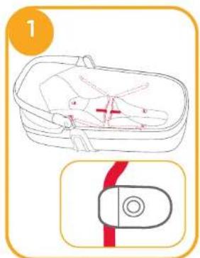 Joie Honour Carry Cot - Montaggio della culla portatile - 1