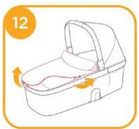 Joie Honour Carry Cot - Textilteile entfernen - 1