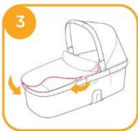 Joie Honour Carry Cot - Montagem da alcofa - 3