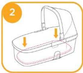 Joie Honour Carry Cot - Montagem da alcofa - 2