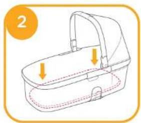 Joie Honour Carry Cot - De draagwieg monteren - 2