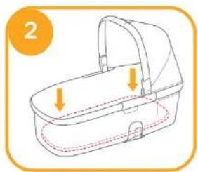 Joie Honour Carry Cot - Montaggio della culla portatile - 2