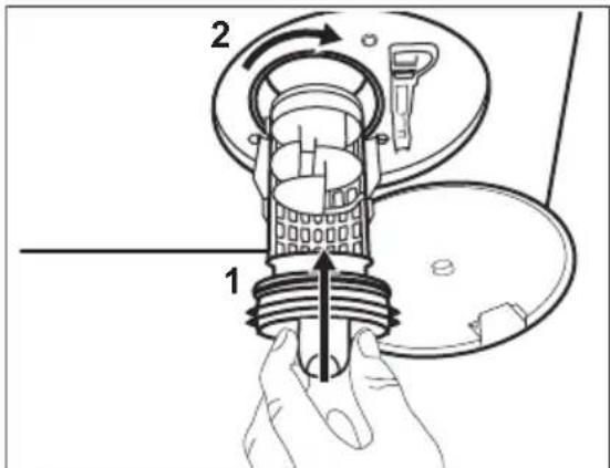 AEG L6FE8444GM - Proceed as follows to clean the pump: - 7