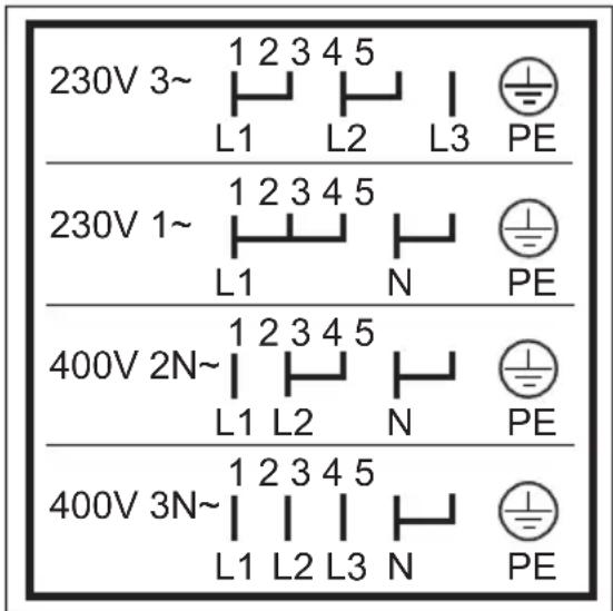AEG JH060B5 - Klemmenplaat aansluiten - 2
