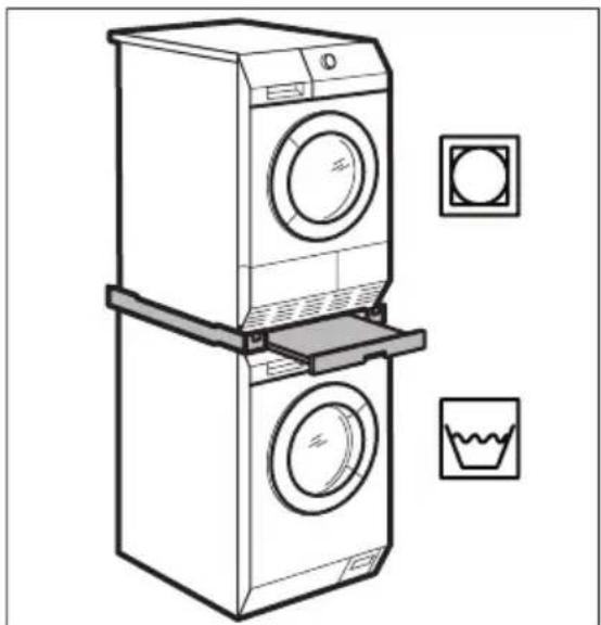 AEG LAVATHERM 71273AC - Bausatz Wasch-Trocken-Säule - 1