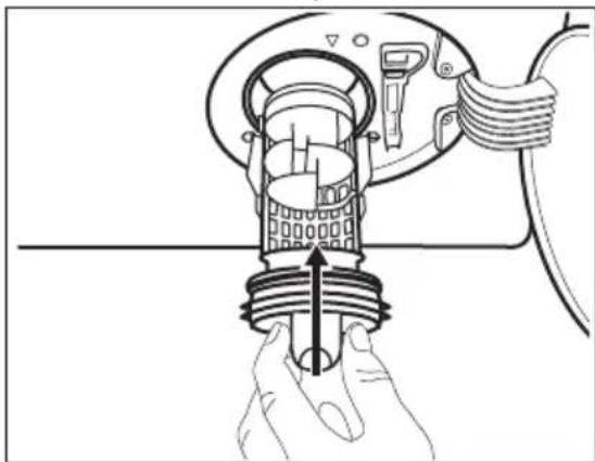 AEG L8FS9413CM - Pour nettoyer la pompe, procédez comme suit : - 7