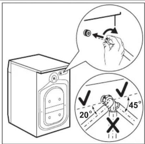 AEG LB3470WT - TUBO DI CARICO DELL'ACQUA - 1