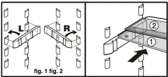 AEG EK26010LIWE - Repositioning the door racks - 2