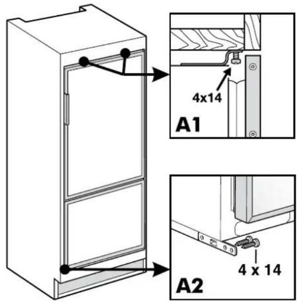 AEG EK26010LIWE - Befestigung im Küchenschrank - 1