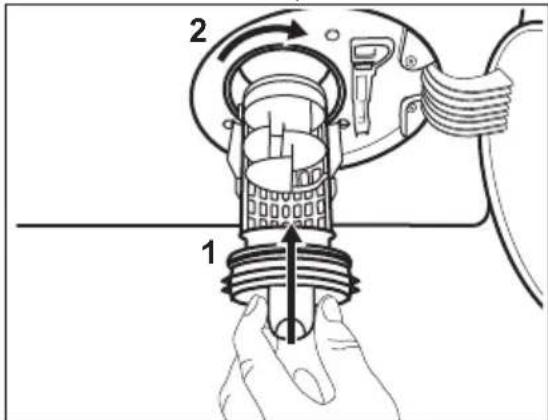 AEG LFM9C9413N - Pour nettoyer la pompe, procédez comme suit : - 7