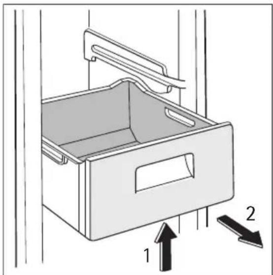 AEG AGN2901 - Removal of freezing baskets from the freezer - 1