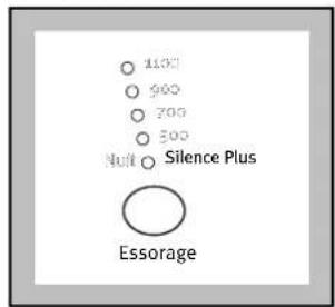 AEG AWN1118 - Choix de la vitesse d'essorage ou de la fonction NUIT SILENCE PLUS - 1