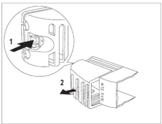 AEG ANA8450 - Remplacement de l'ampoule d'éclairage - 1