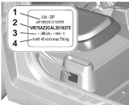 OPEL Rocks (2026) - Marquages d'identification - 1