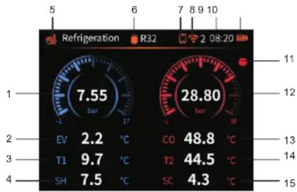 Uni-T UT336E - 1) Modo de Refrigeracion - 1