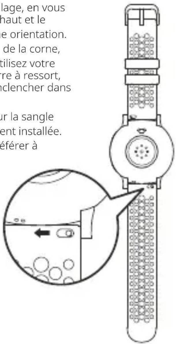 AMAZFIT Active Max - Assemblage et démontage du bracelet de montre - 1