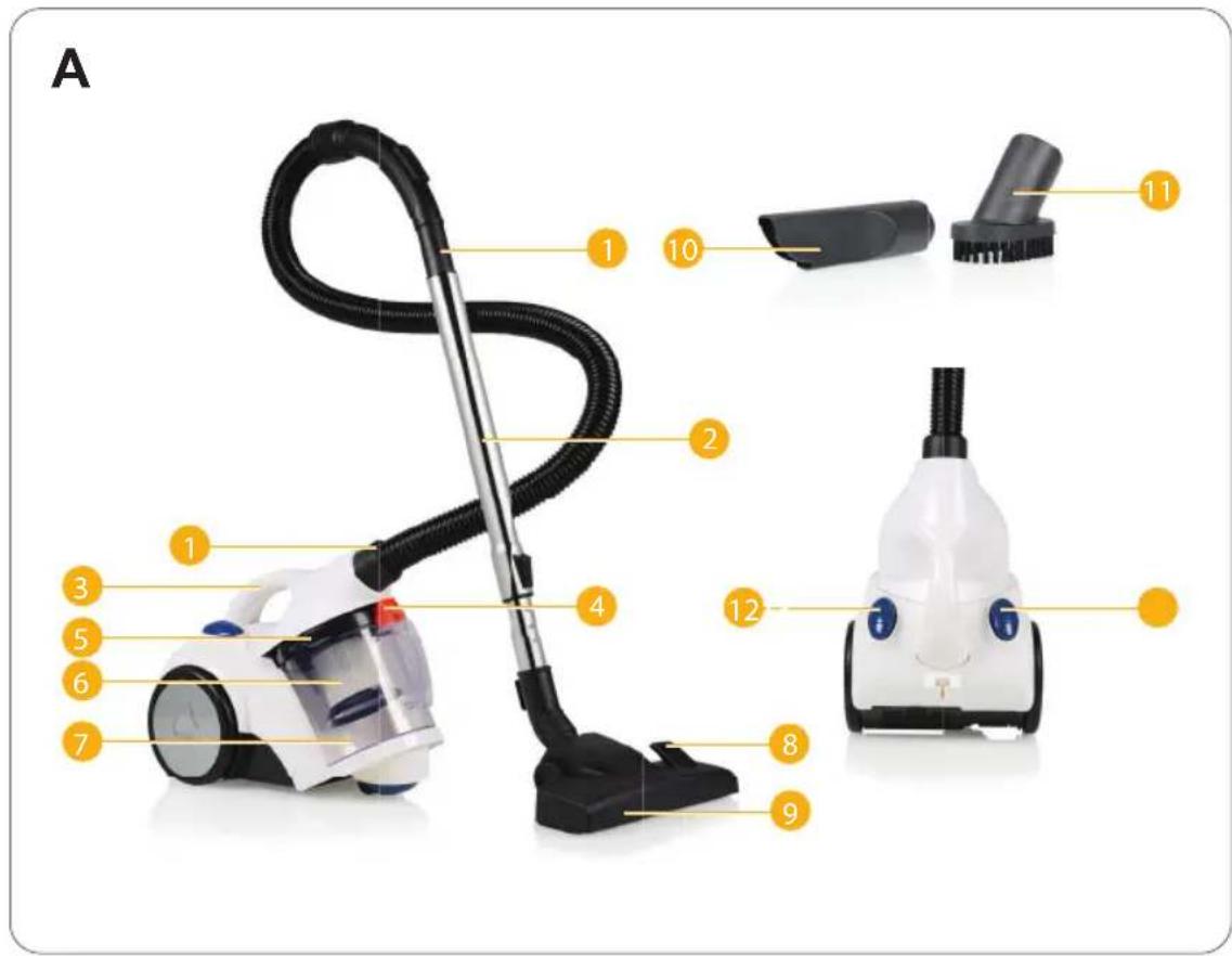 TRISTAR SZ-4116 - Cyclone Vacuum Cleaner Bagless SZ-4116 - 1