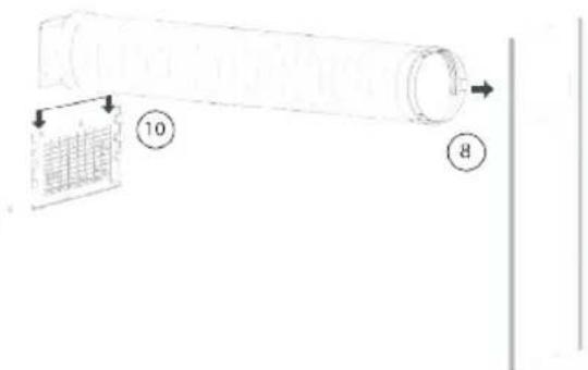 TRISTAR AC-5709 - Installazione del tubo di scarico - 2