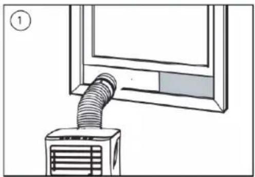 TRISTAR AC-5709 - Installatie van het raamschuifkit - 1