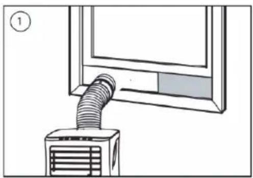 TRISTAR AC-5530 - Installatie van het raamschuifkit - 1