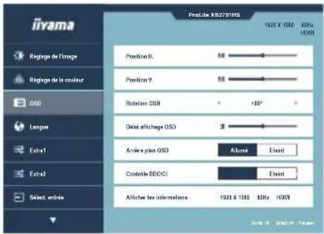 IIYAMA ProLite X2791QS - Raccourci (par défaut) - 2