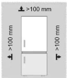 MIDEA MDRB424FGE02 - Rozmery a odstupy - 1
