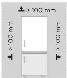 MIDEA MDRB424FGE02 - Abmessungen und Abstände - 1
