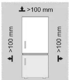 MIDEA MDRB424FGE02 - Méretek és hézagok - 1