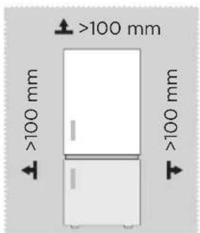 MIDEA MDRB424FGE02 - Dimensões e espaços - 1