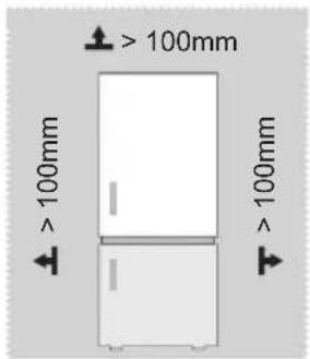 MIDEA MDRB424FGE02 - Dimensiuni și degajări - 1