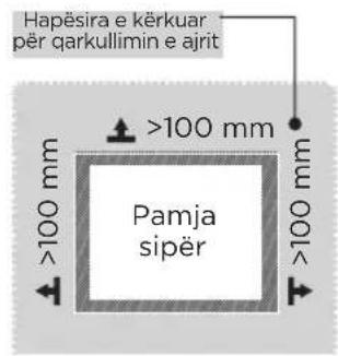 MIDEA MDRB424FGE02 - Përmasat dhe hapësirat - 2